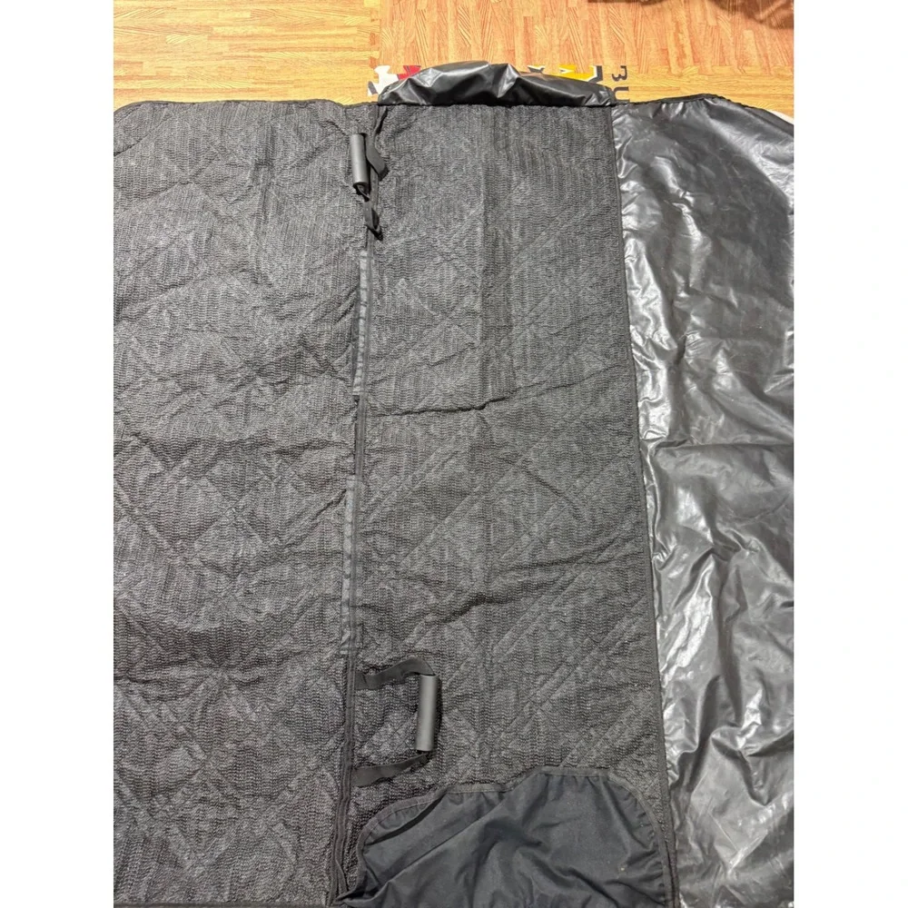 Duke &‎ Dixie Dog Car Seat Cover Black Quilted Oxford Fabric Hammock Style 55x51
